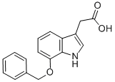 (7-BENZYLOXY-1H-INDOL-3-YL)-ACETIC ACID Struktur