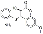 (αS,βS)-β-[(2-AMinophenyl)thio]-α-hydroxy-4-Methoxybenzenepropanoic Acid Methyl Ester Struktur