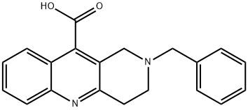 2-BENZYL-1,2,3,4-TETRAHYDRO-BENZO[B][1,6]NAPHTHYRIDINE-10-CARBOXYLIC ACID Struktur