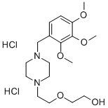 2-(2-(4-((2,3,4-Trimethoxyphenyl)methyl)-1-piperazinyl)ethoxy)ethanol  dihydrochloride Struktur