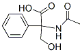 Benzeneacetic  acid,  -alpha--(acetylamino)--alpha--(hydroxymethyl)- Struktur