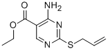 2-(ALLYLTHIO)-4-AMINO-5-PYRIMIDINECARBOXYLIC ACID ETHYL ESTER Struktur