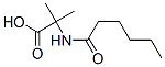 Alanine,  2-methyl-N-(1-oxohexyl)- Struktur