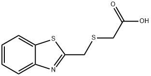 (1,3-BENZOTHIAZOL-2-YLMETHYL)THIO]ACETIC ACID Struktur