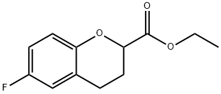 6-Fluoro-3,4-Dihydro-2H-1-Benzopyran-2-CarboxylicAcid Struktur