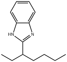 2-(1-Ethylpentyl) benzimidazole Struktur