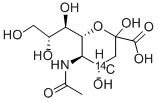 SIALIC ACID, [4-14C] Struktur