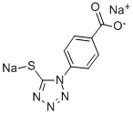 1-(4-CARBOXYPHENYL)-5-(MERCAPTOTETRAZOLE)-DISODIUM SALT Struktur