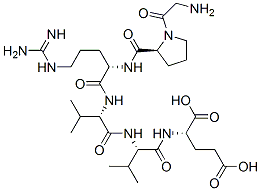 glycyl-prolyl-arginyl-valyl-valyl-glutamic acid Struktur