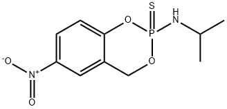 N-(1-Methylethyl)-6-nitro-4H-1,3,2-benzodioxaphosphorin-2-amine 2-sulfide Struktur