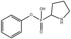 Pyrrolidine-2-phosphonic acid phenyl mono ester Struktur