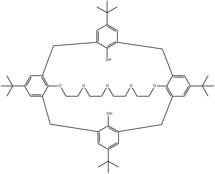 4-TERT-BUTYL-CALIX[4]ARENE-CROWN-5-COMPLEX Struktur