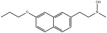 N-hydroxy-N-methyl-7-propoxy-2-naphthaleneethanamine Struktur