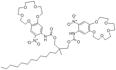 2-DODECYL-2-METHYL-1,3-PROPANEDIYL BIS[N-[5'-NITRO(BENZO-15-CROWN-5)-4'-YL]CARBAMATE]