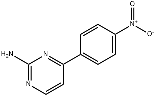 2-PyriMidinaMine, 4-(4-nitrophenyl)- Struktur