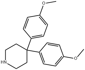 4,4-BIS(4-METHOXYPHENYL)PIPERIDINE Struktur