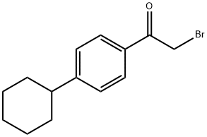 2-BROMO-1-(4-CYCLOHEXYLPHENYL)ETHANONE Struktur