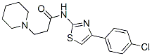 N-[4-(4-Chlorophenyl)-1,3-thiazol-2-yl]-3-(1-piperidinyl)propanamide Struktur