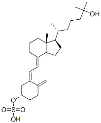 25-hydroxyvitamin D3 3-sulfate ester Struktur