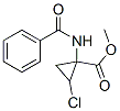 1-benzamido-1-methoxycarbonyl-2-chlorocyclopropane Struktur