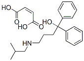 4-isobutylamino-1,1-diphenyl-1-butanol maleate Struktur