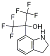 2-(2,3-Dihydro-1H-indol-7-yl)-1,1,1,3,3,3-hexafluoro-propan-2-ol Struktur