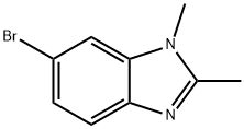 6-broMo-1,2-diMethyl-1H-1,3-benzodiazole Struktur