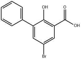 5-bromo-3-phenyl Salicylic Acid Struktur