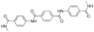 N,N'-Bis[4-(methylaminocarbonyl)phenyl]-1,4-benzenedicarboxamide Struktur