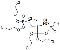 1-[bis(2-chloroethoxy)phosphoryloxy]-2-[bis(2-chloroethoxy)phosphorylo xymethyl]-3-chloro-2-(chloromethyl)propane Struktur