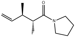 Pyrrolidine, 1-(2-fluoro-3-methyl-1-oxo-4-pentenyl)-, (R*,R*)- (9CI) Struktur