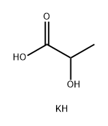 Potassium lactate Struktur