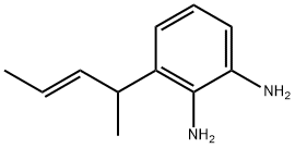 1,2-Benzenediamine,  3-(1-methyl-2-butenyl)-,  (E)-  (9CI) Struktur