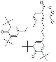 Bis[3(4-oxy-3,5-ditertiarybutylphenyl)propyl]phthalate Struktur