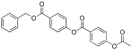 p-(p-Acetoxybenzoyloxy)benzoic acid benzyl ester Struktur