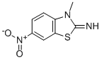 3-METHYL-6-NITRO-3H-BENZOTHIAZOL-2-YLIDENEAMINE Struktur