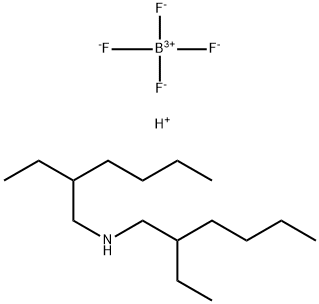 BIS-2-ETHYLHEXYLAMMONIUM TETRAFLUOROBORATE Struktur