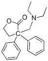 3-diethylaminomethyl-3,3-diphenyl-2-dihydrofuranone Struktur