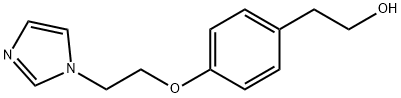 1-[2-[4-(2-Hydroxyethyl)phenoxy]ethyl]-1H-imidazole Struktur