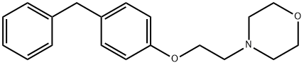 4-benzylphenoxy-N-ethylmorpholine Struktur