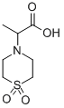 2-(1,1-DIOXIDOTHIOMORPHOLIN-4-YL)PROPANOIC ACID Struktur