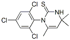 1-(2,4,6-Trichlorophenyl)-4,4,6-trimethyl-3,4-dihydro-2(1H)-pyrimidinethione Struktur