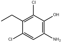 6-Amino-2,4-dichloro-3-ethylphenol Struktur