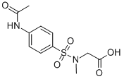 (4-ACETYLAMINO-BENZENESULFONYL)-METHYL-AMINO]-ACETIC ACID Struktur