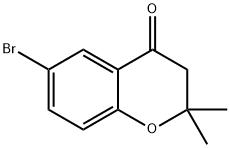 6-broMo-2,2-diMethylchroMan-4-one Struktur