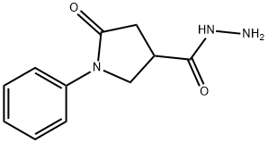 5-oxo-1-phenylpyrrolidine-3-carbohydrazide Struktur