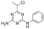 6-(1-CHLOROETHYL)-N-PHENYL-1,3,5-TRIAZINE-2,4-DIAMINE Struktur