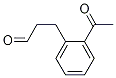 Benzenepropanal, 2-acetyl- Struktur