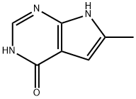 4H-Pyrrolo[2,3-d]pyrimidin-4-one, 1,7-dihydro-6-methyl- (9CI) Struktur