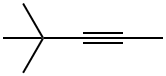 4,4-Dimethyl-2-pentyne Struktur